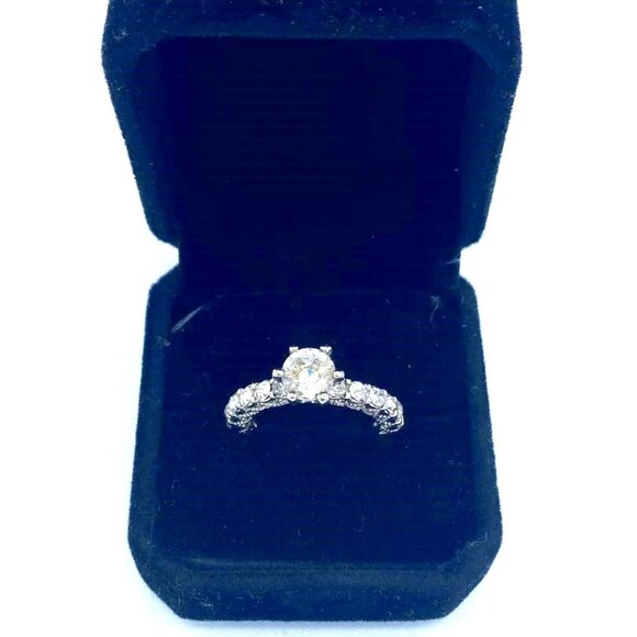 Jewelry - Lady's Ring Cubic Zirconia Engagement Ring - sz 7